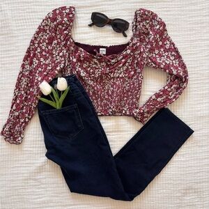 Sunday best / aritzia floral top size medium